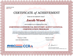 Certified Asset Recovery